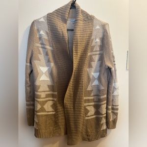 Charlotte Russe Women’s Open Cardigan - Tan, Small